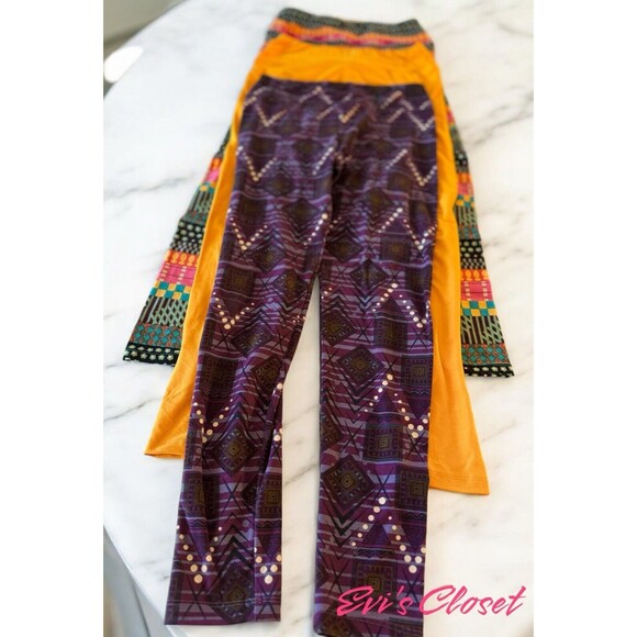 LuLaRoe Leggings Lot of 3 Pair OS (2-12) Floral Multicolor All Seasons Soft - Picture 2 of 5